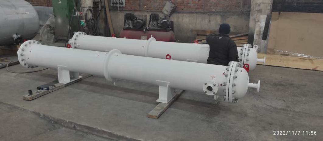 Производство теплообменника 426 ТКГ на заводе ООО "НПО "Спецнефтемаш"